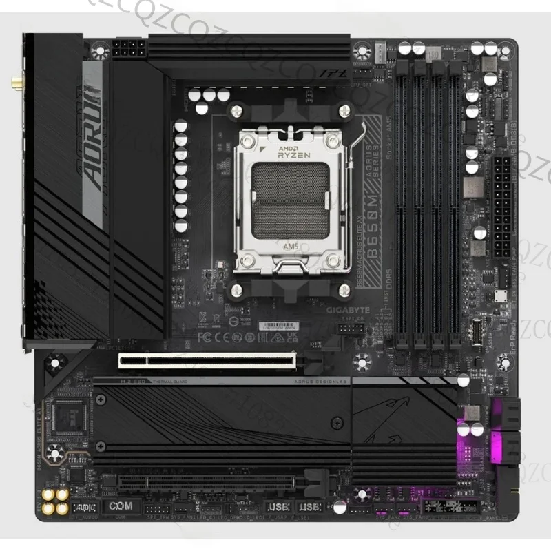 QZC는 GIGABYTE B650M AORUS ELITE AX AM5 AMD B650 마이크로 ATX 마더보드 테스트에 사용되었습니다. OK 썸네일 2