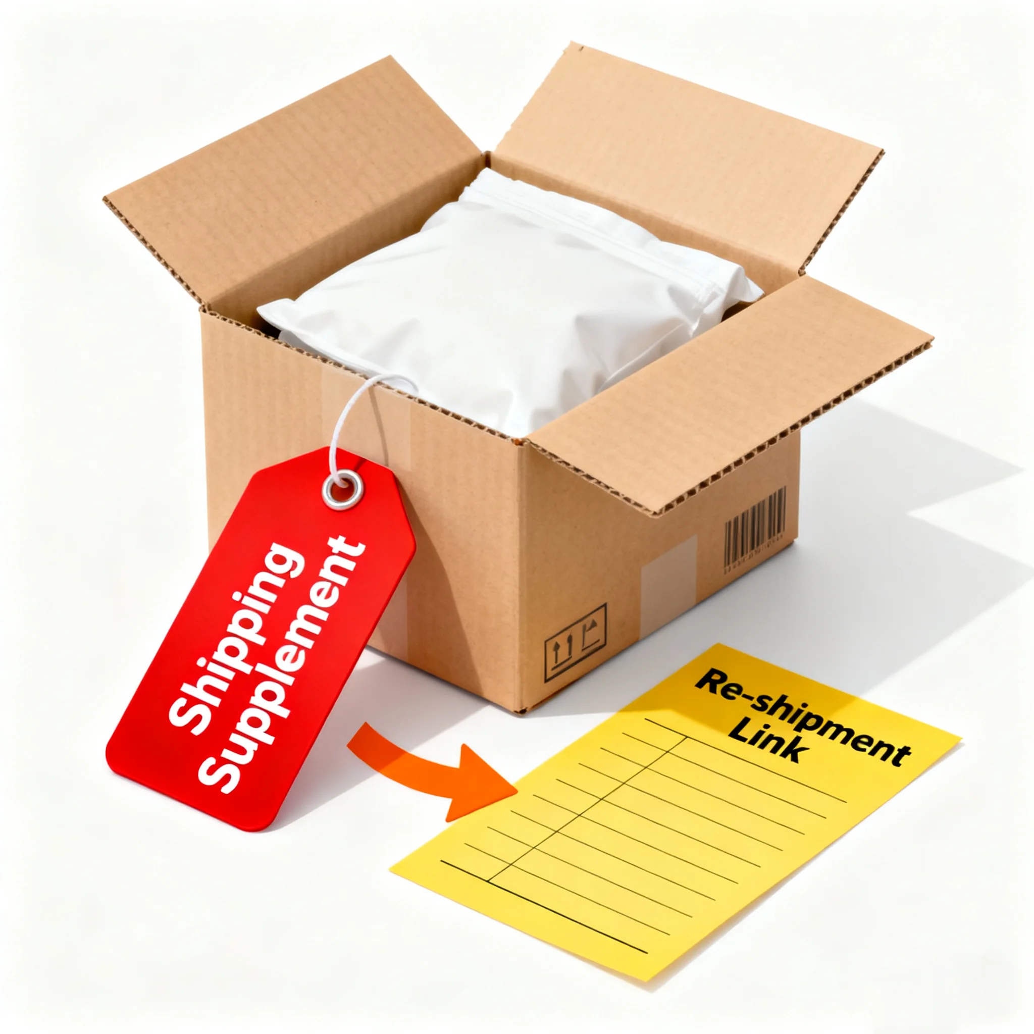 Additional shipping fee link