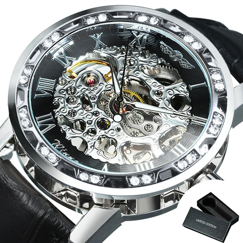 Women's Vintage Gold Skeleton Mechanical Watch