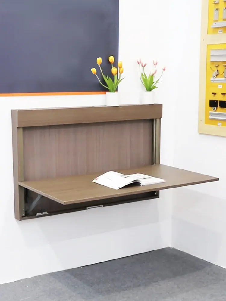 Hidden down folding wall-mounted table bracket hardware accessories small apartment aluminum alloy suspension desk countertop tr