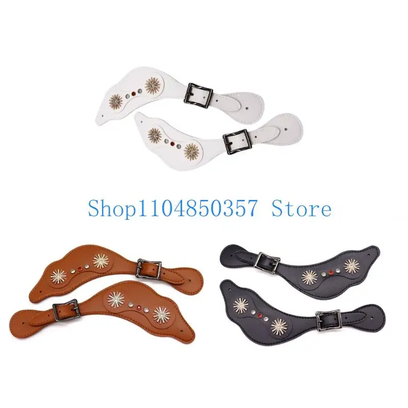 Регулируемая длина, ботинки из искусственной кожи с хорошим ремешком, ботинки с цветочным принтом в стиле вестерн, хороший ремешок, энаestrians, декоративные аксессуары, простые в использовании