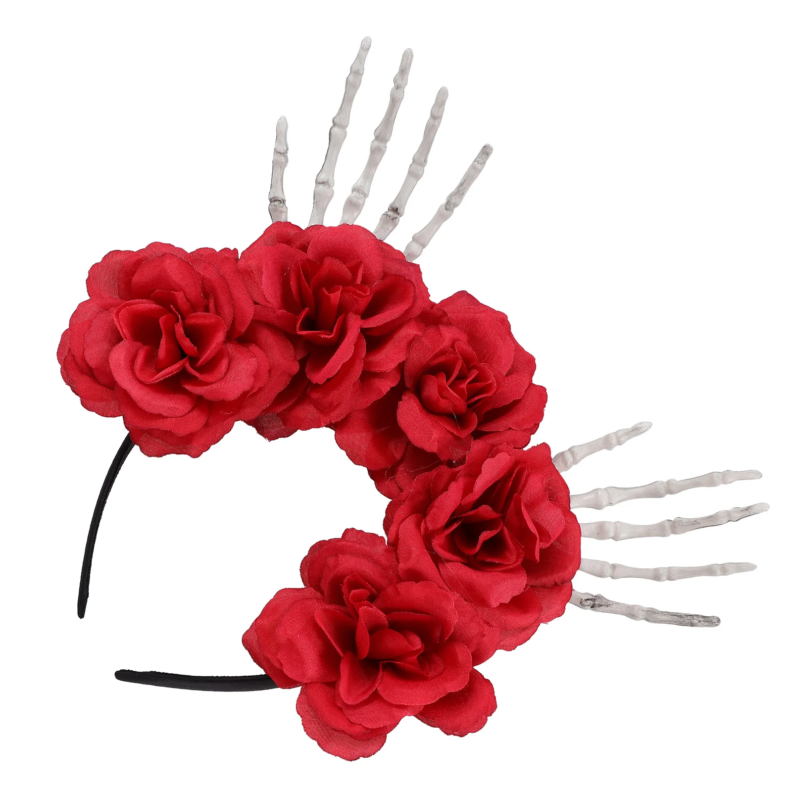 

Skull Rose Headband Halloween Party Cosplay Hair Hoops Novel Style Headbands Performance Prop Lasting Color
