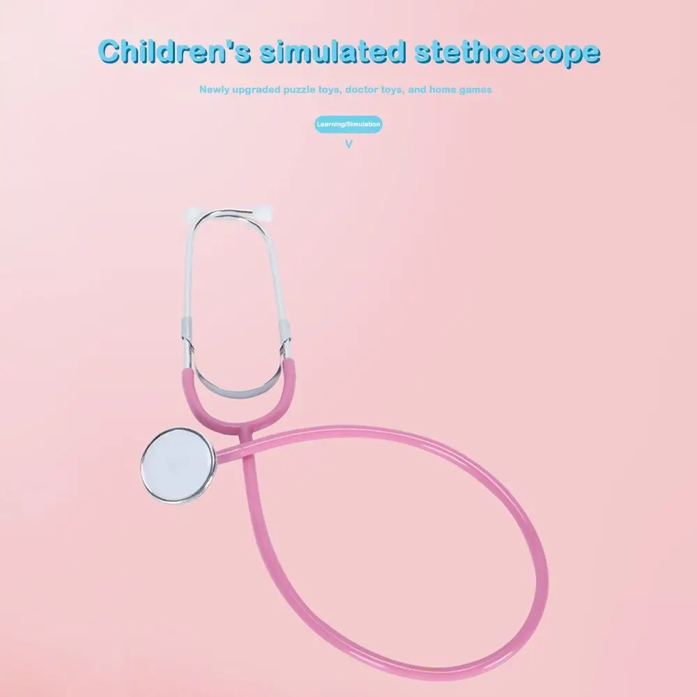 Multi Color Stethoscope Toy Family Parent-Child Games DIY Teaching Stethoscope Plastic Imitation Plastic Stethoscope Kids