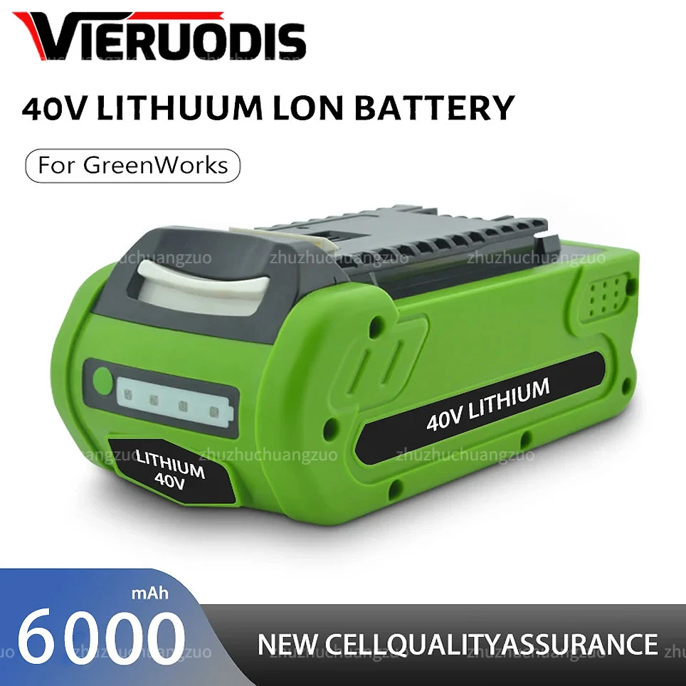 

For GreenWorks 40V Replacement Battery 29462 29472 40V 3Ah 5Ah 6Ah Tools Lithium ion Rechargeable Battery 22272 20292 22332