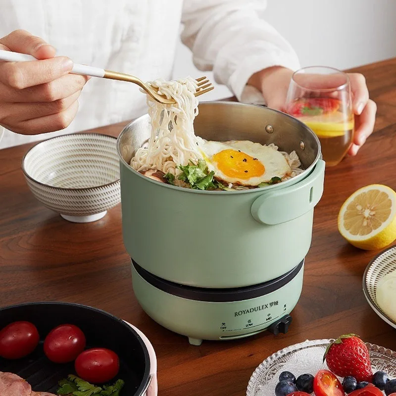 Portable folding electric pot with three levels of firepower and multifunctional 304 stainless steel electric hot pot