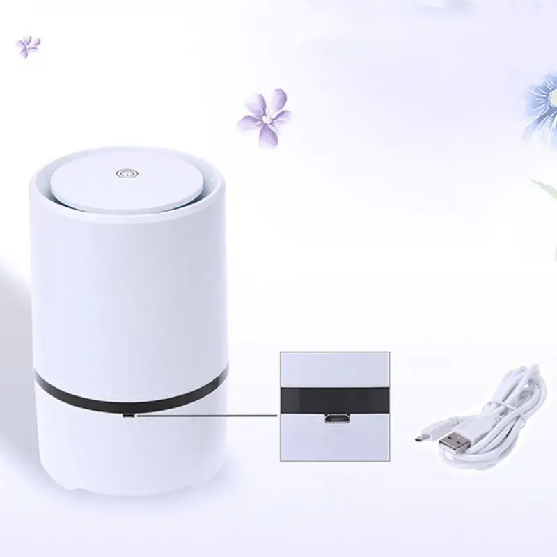 Персональные настольные очистители воздуха со светодиодной подсветкой Портативный очиститель воздуха Генератор отрицательных USB