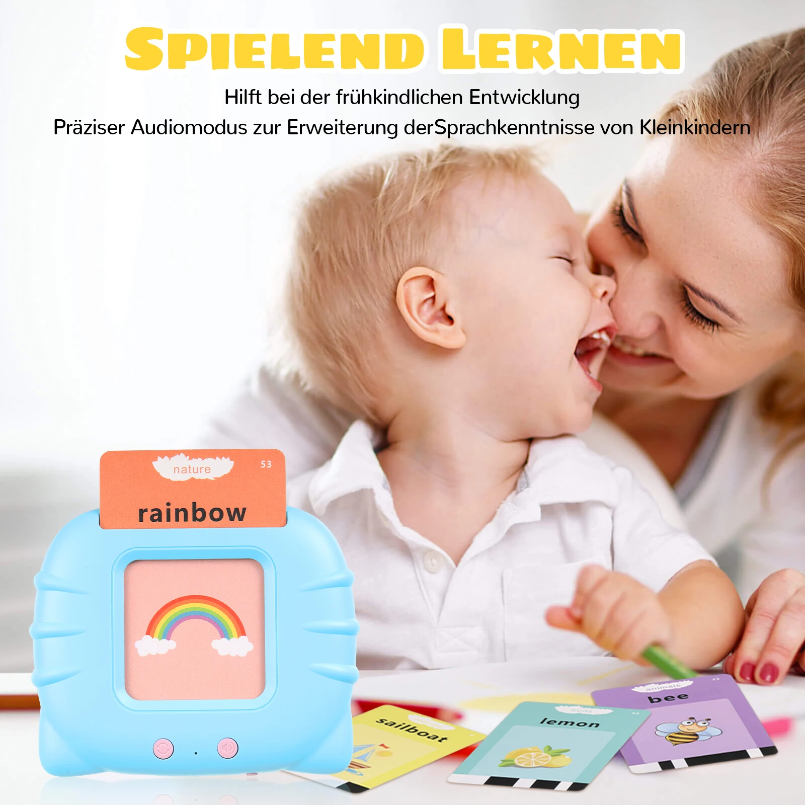 Speech Therapy Talking Flash Cards For Kids Interactive And Rechargeable Best Gift For Kids