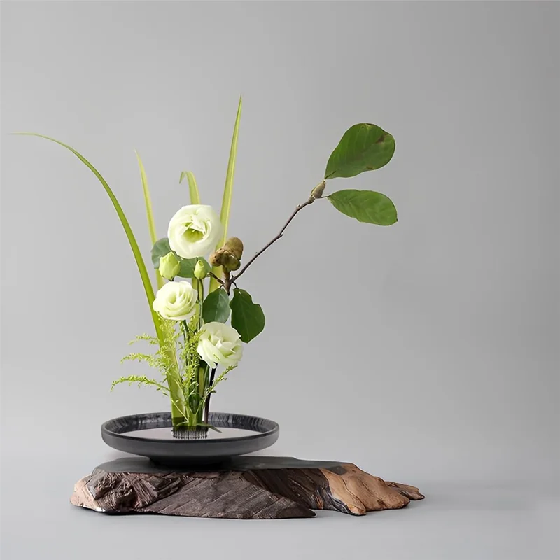 AAAN-Ikebana Japanese For Flower Frog Vase Ikebans Kit For Flower Arrangement Desk Office Home Decoration Floral Art
