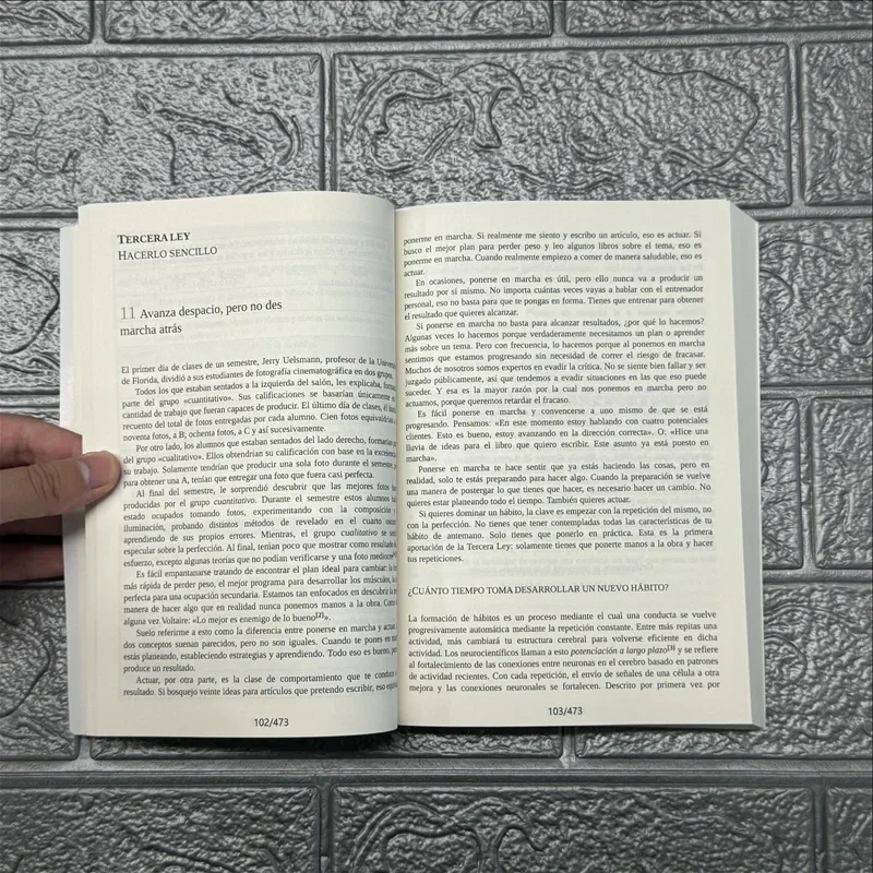 Imagem -03 - Hábitos Atômicos do Espanhol Construir Boas Palavras Levar a Peças Pequenas Peças Pequenas James Clear Self-improvement Book