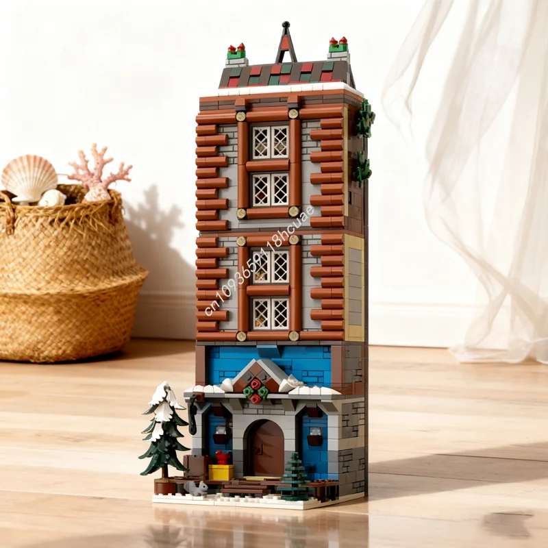 

1127pcs MOC High Winter Cabain Alternative Build Model Building blocks Construction Christmas gift Assemble DIY toy Brick Kids
