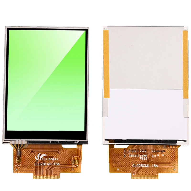 Pantalla de 2,8 pulgadas TFT LCD SPI Serial Screen 240*320 4-Wire IO Driver ST7789 18Pin