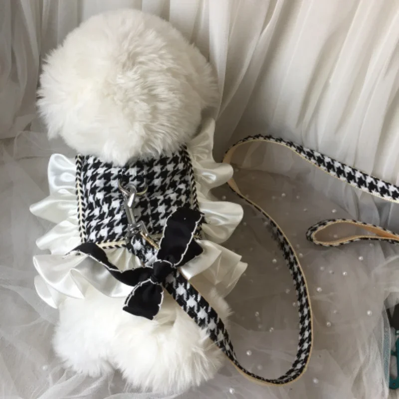 Claasic Pet Harness Vest Mesh Vest Adjustable Small Dog Cat Harnesses Leash Pug Pet Supplies