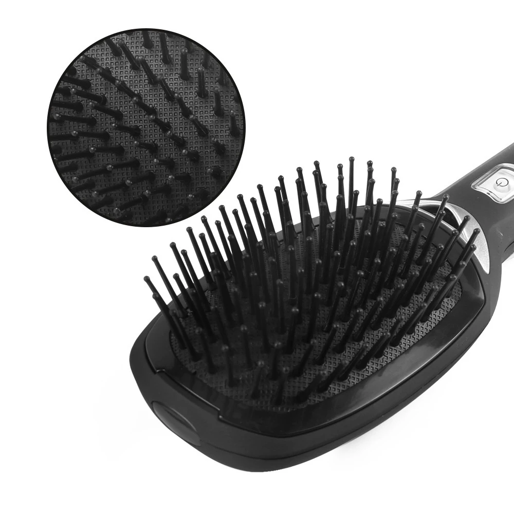 New Ionic Hairbrush Portable Electric Ionic Hair Comb Anti-static Anti Frizz Negative Ions Scalp Massage Comb Hair Styling Tool