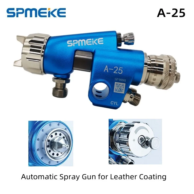 

SPMEKE A-25 Professional Automatic Spray Gun For Leather Coating,High Atomization Painting Guns,A25 Pneumatic Spraying Equipment