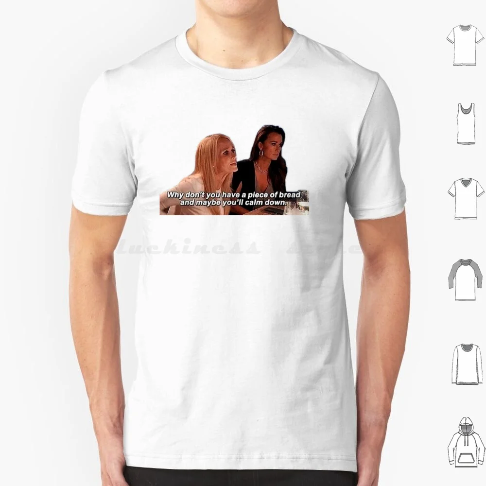 لماذا لا تملك قطعة من الخبز وربما ستهدئ تي شيرت كبير الحجم 100% قطن كيم ريتشاردز كايل ريتشاردز الحقيقي