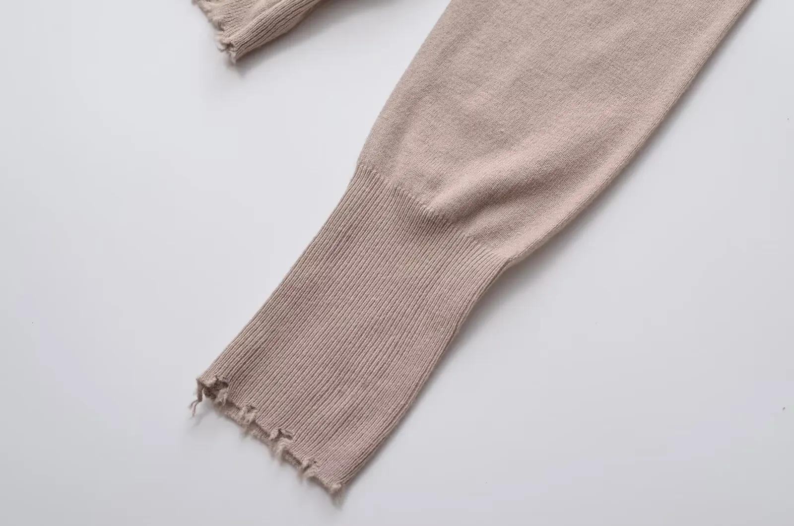 Withered Autumn Sweaters Japanese Simple Basic Knitwear Shirt Round Neck Solid Color Long Sleeve T-shirt Women