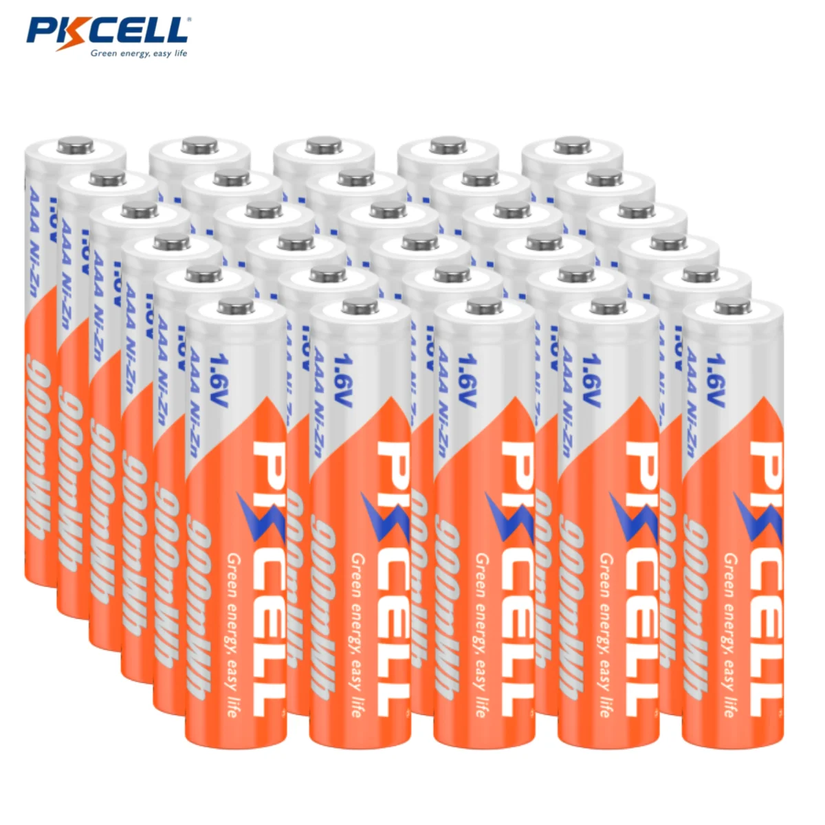 

30PCS PKCELL 1.6V NI-ZN Rechargeable 3A 900mwh Battery AAA 900mWh NiZn 1.6V Rechargeable Batteries Ideal for Digital Cameras Toy