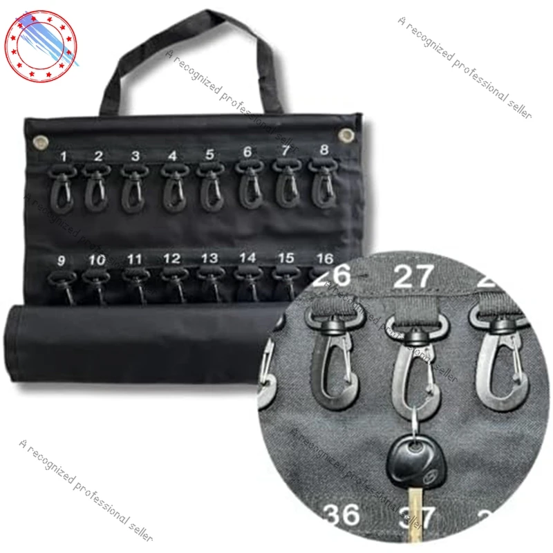 

Versatile Roll-Up Key Storage Box, Portable Storage Weatherproof Box, Holds 40 Keys, Security Hook, For Home Office Easy To Use