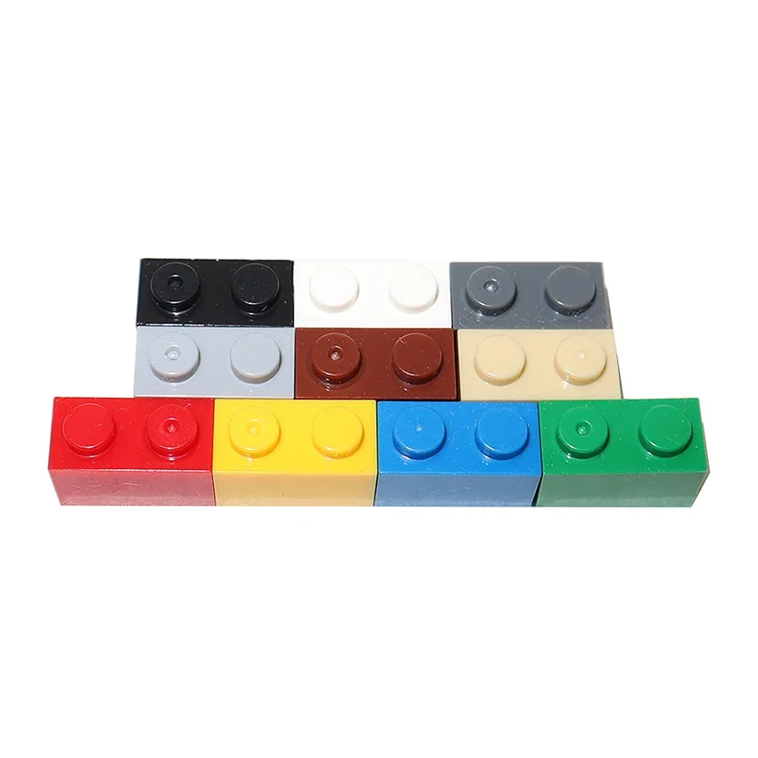 Picture 3: 80PCS 3004 3065 1x2 Bricks Dots Thick MOC Assemble Particles 1*2 Building Blocks DIY Educational Creative Toy for Kids