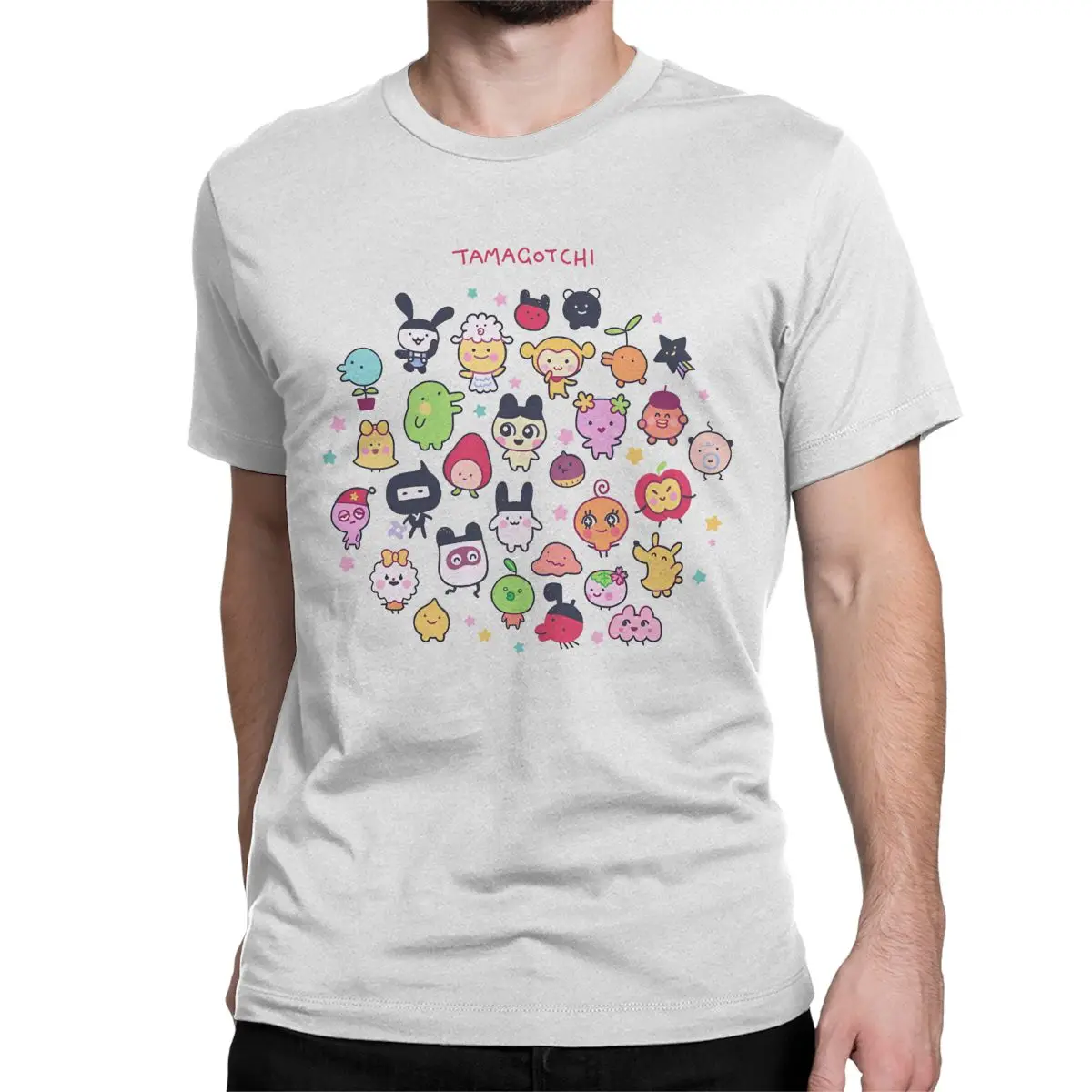 90s Y2K Digital Pet Kawaii T-Shirts for Men Women T-Tamagotchis Vintage Cotton Tee Shirt Short Sleeve T Shirt Summer Tops