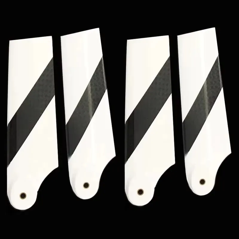 2 Pairs DIY RC Plastic/Carbon Fiber Tail Blade For Align Trex RC 550 Helicopter Replacement Part