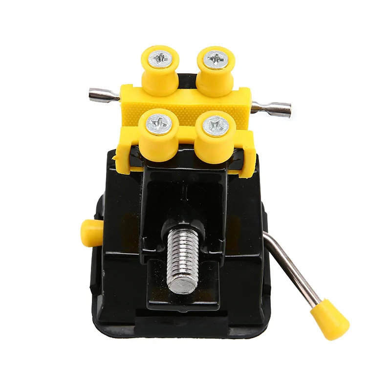 For MINI Table Vise Made of Copper Alloy and Aluminum Handle with Rubber Jaw Pads for Delicate Workpiece Protection