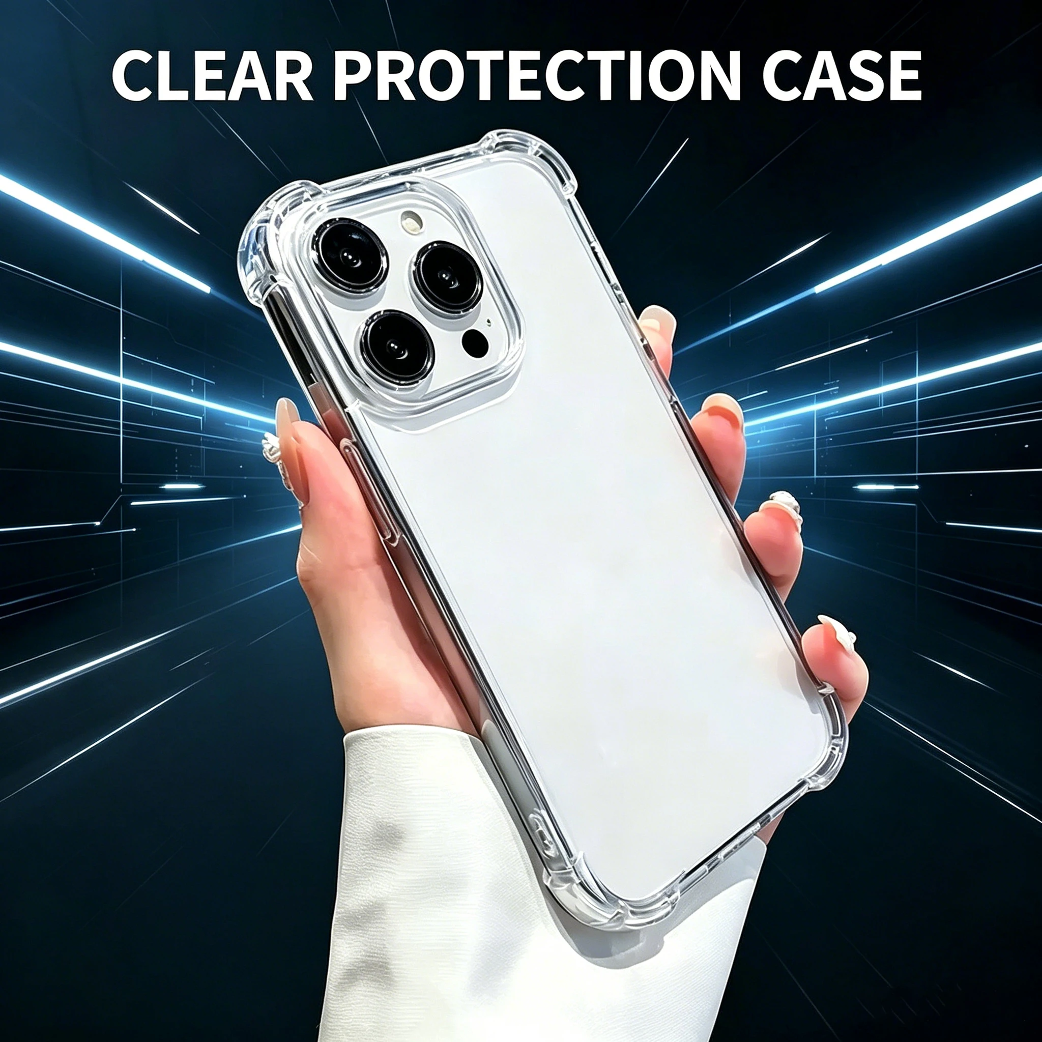 Für iPhone 15 Pro Max Klare Handyhülle Für iPhone 17 16 14 13 12 Pro Max …