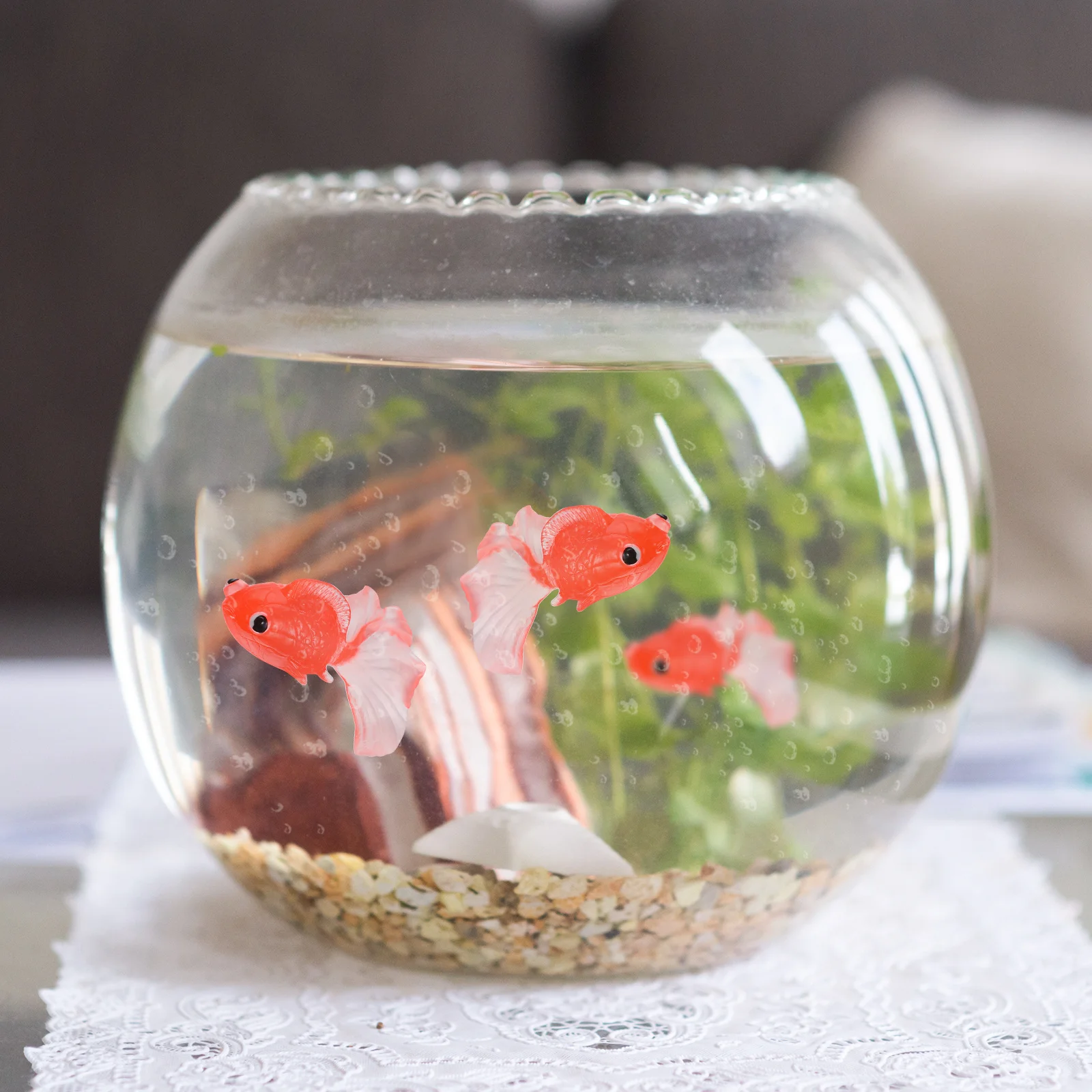 10Pcs Goldfish Floating Fishing Playthings Aquarium Decoration Mini Fish Bath Water Plaything Mini Goldfish Animals Toy