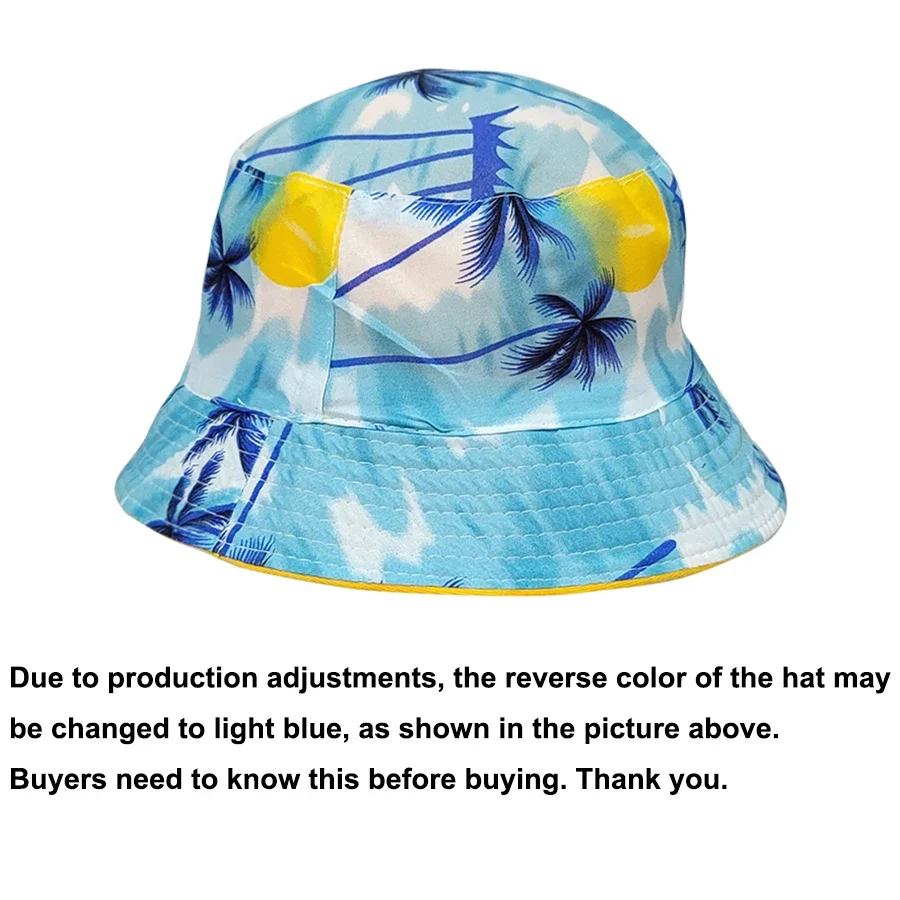 CUSTOM TEXT LOGO Reversible Bucket Hats Men Women Outdoor Fisherman Caps Beach Fishing Hat Unisex Chapeau Panama Hat