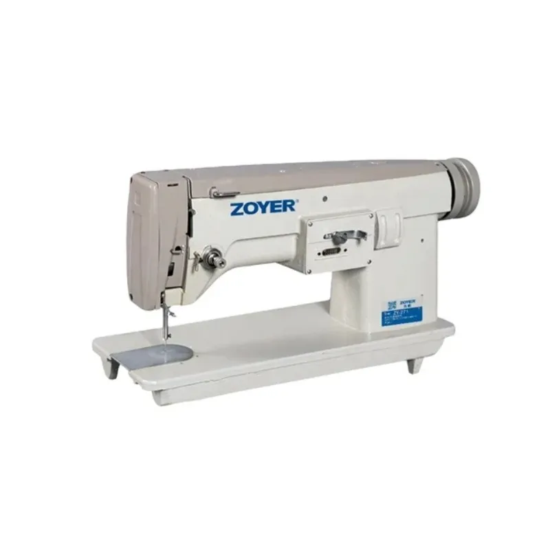 ZOYER ZY-271 إبرة واحدة متعددة الوظائف تغذية سفلية متعرج ماكينة خياطة مطرزة بفتحة دائرية ماكينات خياطة