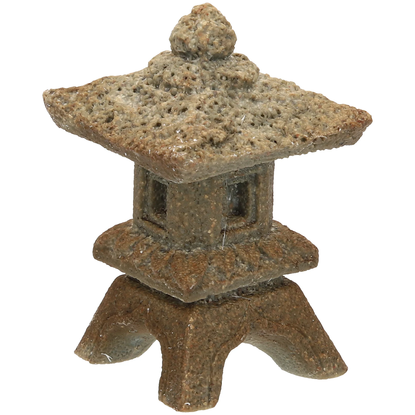 

Stone Pavilion Statue Decor Asian Vintage Home Chinese Style Mini Figurines Lightweight Landscaping Ornament For Outdoor