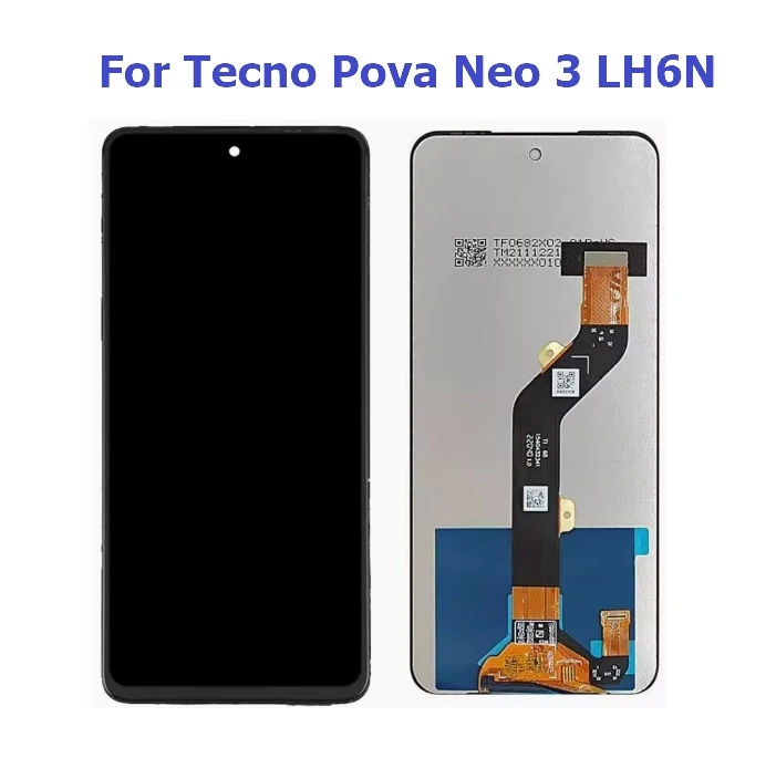 

1Pcs TFT For Tecno Pova 2 LE7 / Pova 3 LF7/ Neo 2 3 Pova 4 Pro LG8N Pova 5 Pova 6 Pro Li9 6 LCD Display Touch Screen Digitizer
