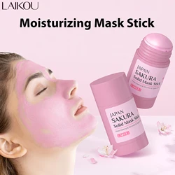 LAIKOU Sakura Solid Face Mask Stick Deep Cleanser Facial Mask Reduces Blackhead Pores Oil Control Moisturizing Mud Face Mask 45g