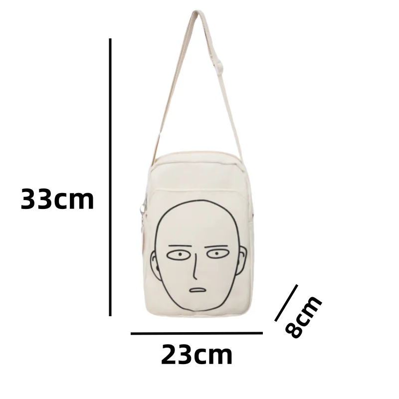 ONE PUNCH-MAN Saitama Crossbody Bag Student Shopping Bag Children's Outing Backpack Anime Knapsack Boys and Girls Holiday Gift