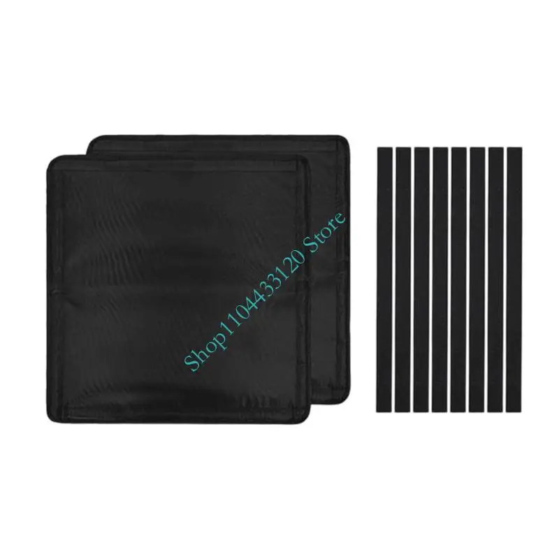 2Pcs Foldable RVs Roof Vent Covers Skylight Window Shade 16x16inch Blocks Sunlight And Reduces Heat