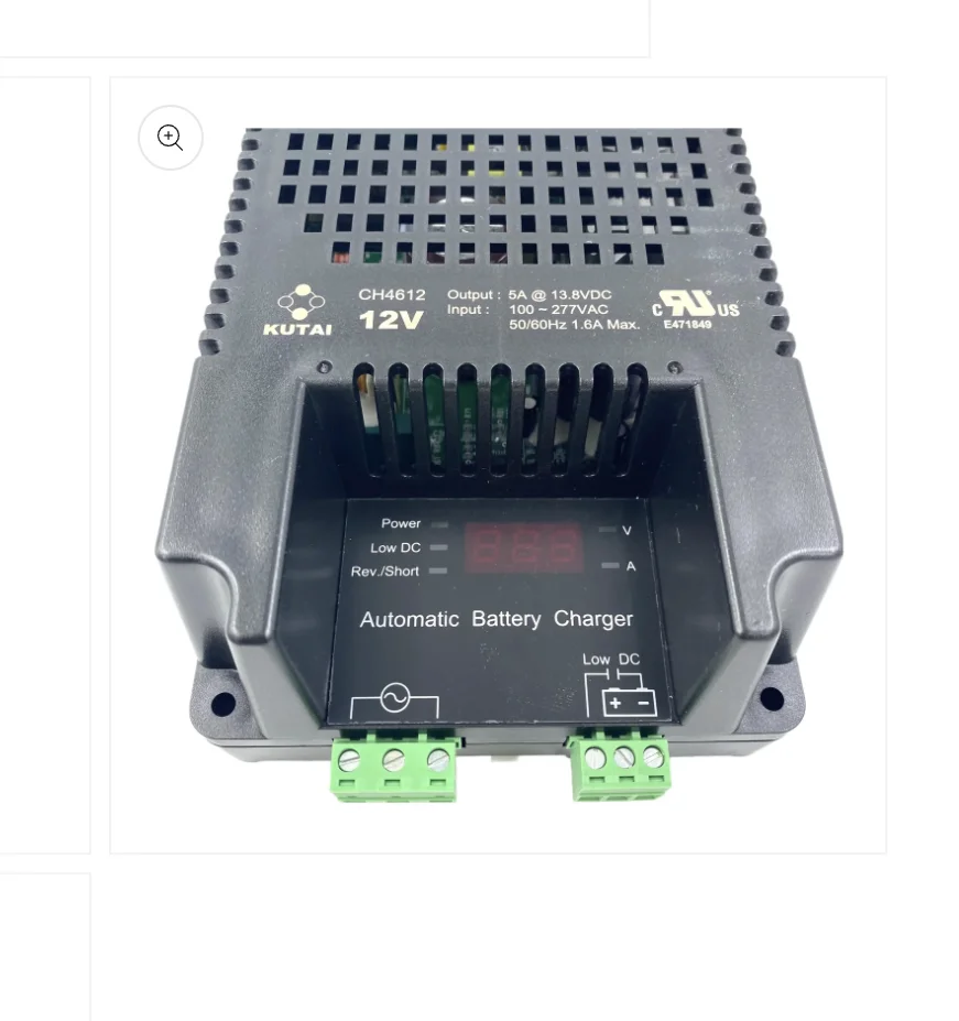 Imagem -03 - Carregador de Bateria Automático Industrial Kutai Led de Fácil Leitura Barco Adultos Motocicleta a Gasolina Ch4612 Ch4624 12v 24v