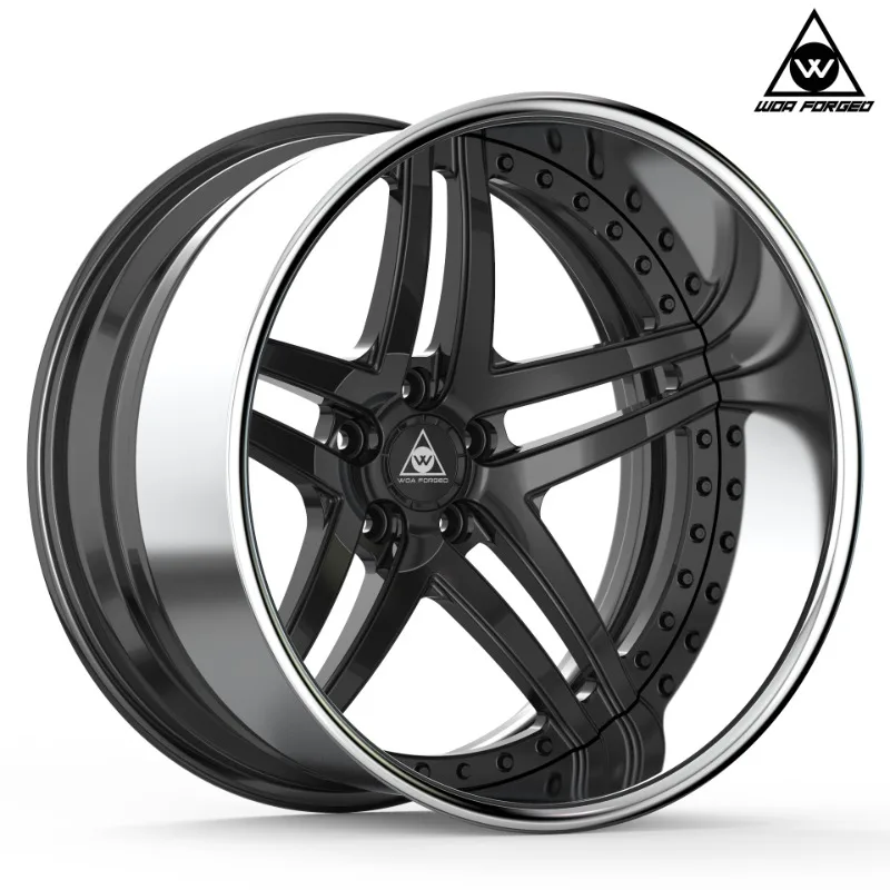 3 Piece Forged Wheels 17 18 19 20 21 22 Inch 5X120 Passenger Car Rims Aluminum Customized Lightweight Wheels Aluminum Wheels