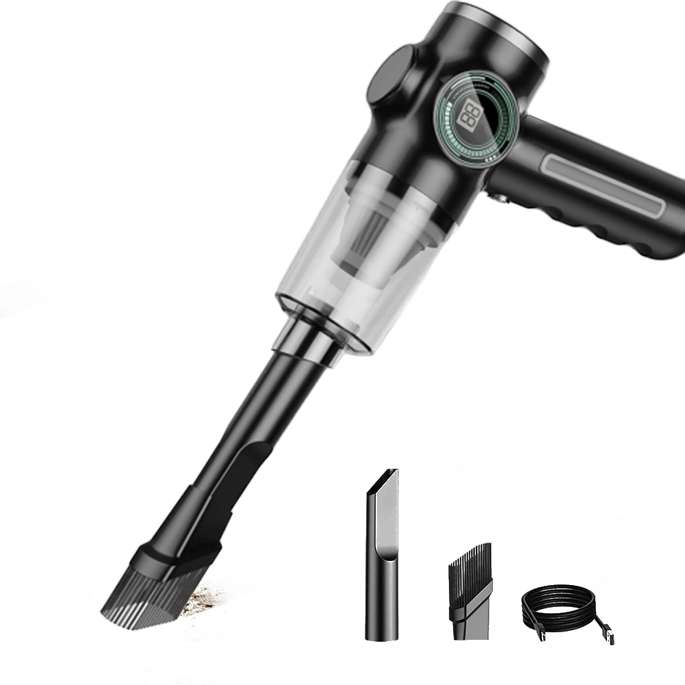 C D Cordless Battery Life Green Hairy Mouth Handheld High Suction Power Lightweight Black Brush Large Capacity