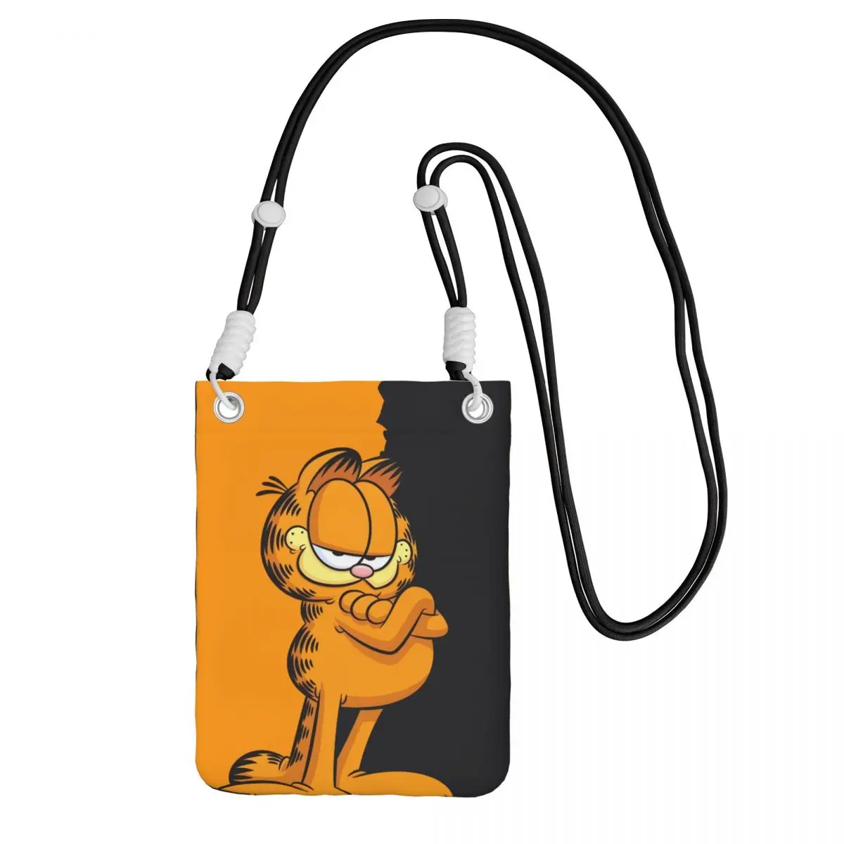 

Custom G-Garfielded Carry A Mobile Phone Bag Diagonally Men Women Cartoon Anime Shoulder Crossbody Bag Adjustable Length Travel