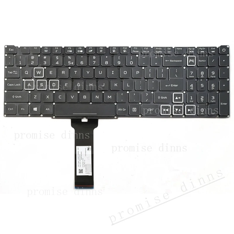 

M New for Acer Predator Helios 300 PH315-52 PH315-53 PH317-53 Keyboard US Backlit