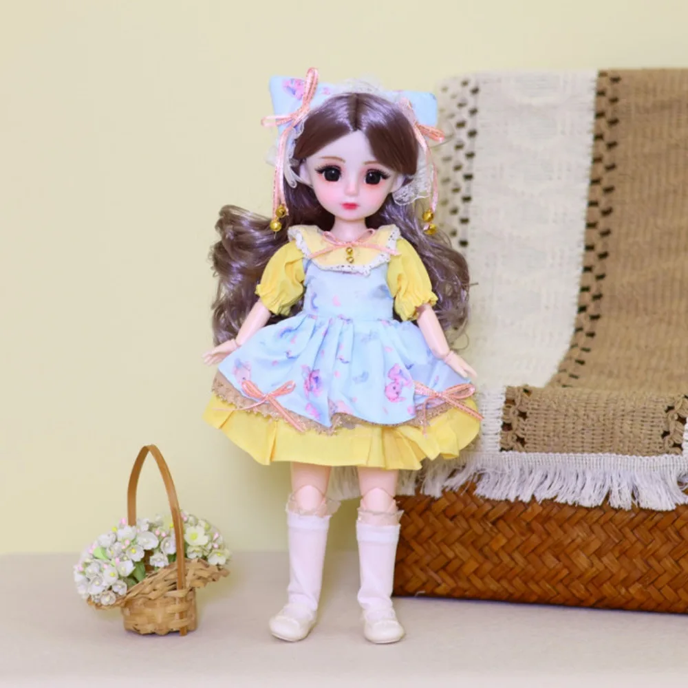 

1/6 SD 30cm Doll with Clothes Attractive Eyes with Wig Make Up Princess Dress Up Dolls Elegant Anime