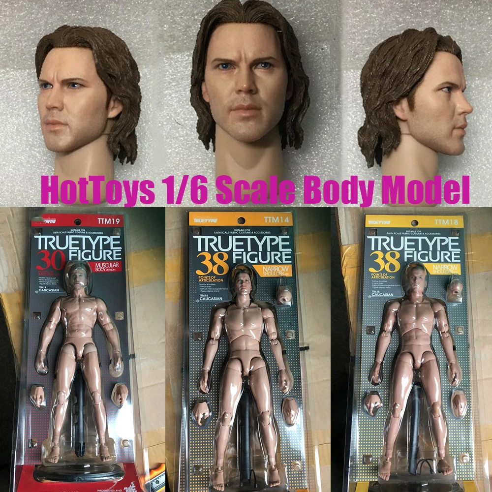 

HotToys TTM19 1/6 Men Soldier Body Strong Flexible Joint 12Inch Dolls Model Action Figure With Simulation Head Sculpture