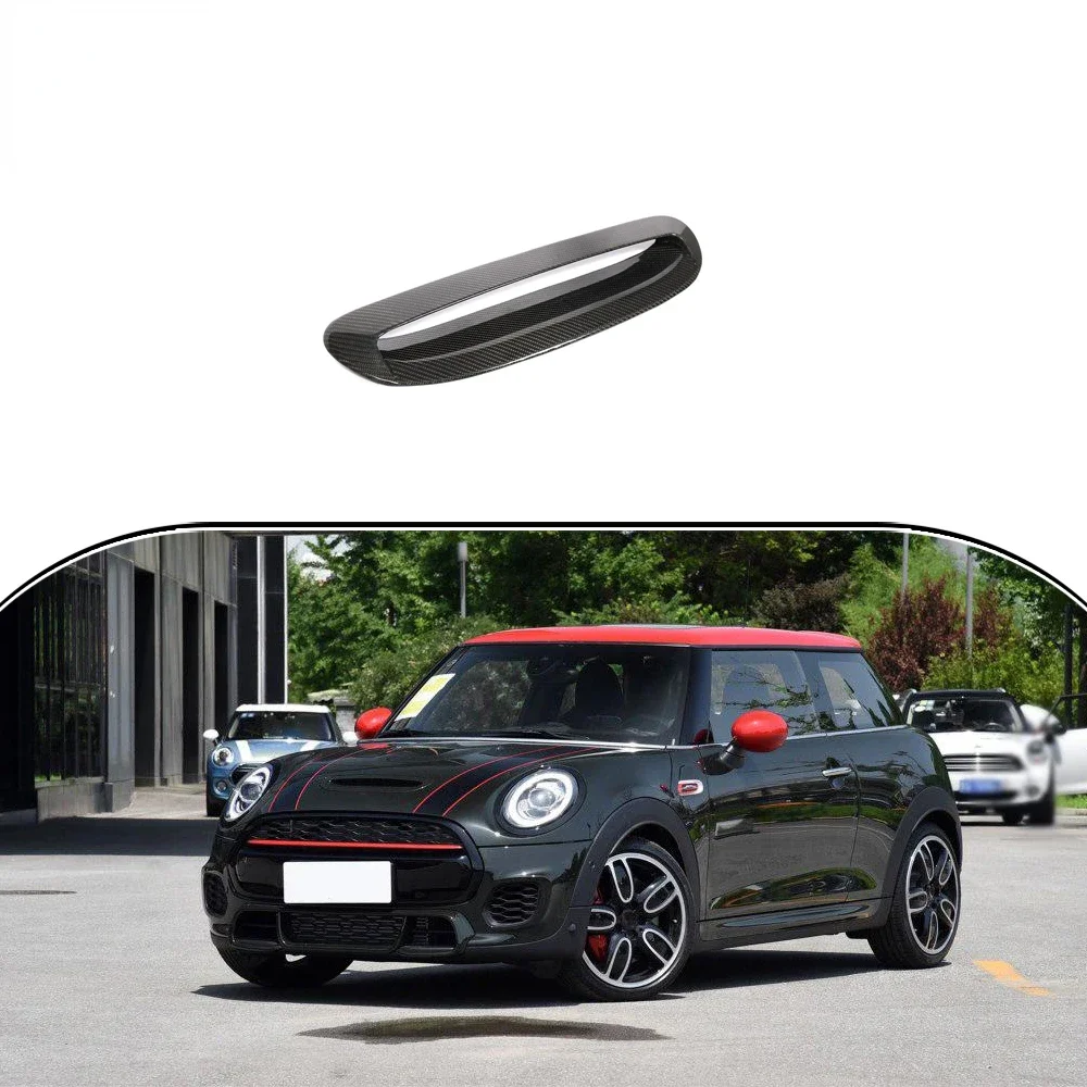 For F55 F56 Carbon Fiber Bonnet Hood Air Intake Scoop For BMW Mini Challenge 2014 - 2018