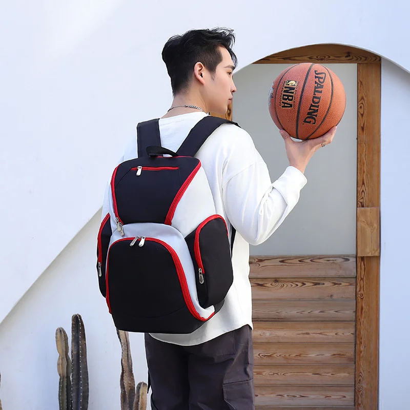 football backpack carry bag for basketballs fashion waterproof lightweight sport men large capacity school