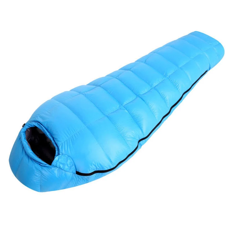 Outdoor Waterproof Ultra-light Down Sleeping Bag 4 Seasons Folding Portable Mummy Sleeping Bag for Camping