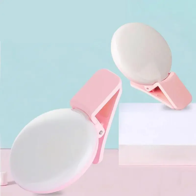 Mini LED Selfie Light with 3 Lighting Modes | Portable Phone Clip-On Fill Light | Adjustable Brightness Photography Accessories