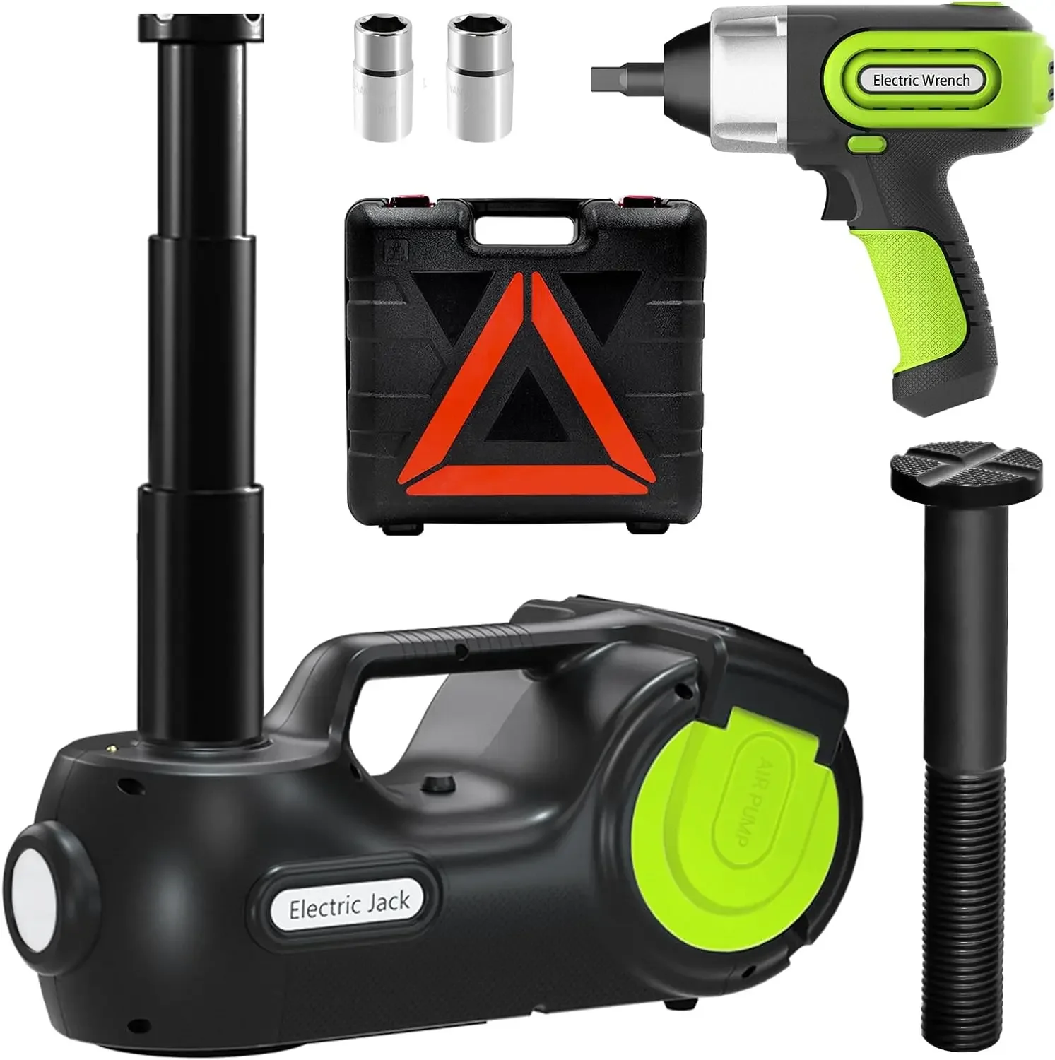 

Hydraulic Electric Vehicle Jack Kit with Electric Impact Wrench, with LCD and Tire Pressure Display Electric Vehicle Jack 5 Tons