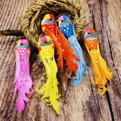 Multicolor Birds Figurines Christmas Home Decoration Simulation Feather Birds With Clips For Garden Lawn Tree Decor Handicraft