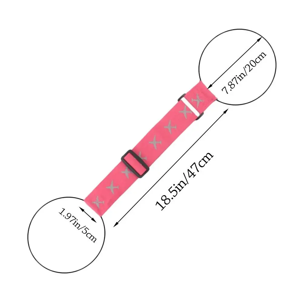1/2 قطعة الأمتعة تنوعا حزام مطاط المحمولة قابل للتعديل الأمتعة موصل الأشرطة حقيبة سفر حزام ثابت