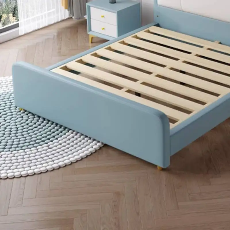 عادي الشمال سرير أطفال الديكور بسيط أبيض تصميم واحد سرير أطفال الأميرة نمط الحديثة Lettino لكل أثاث بامبيني المنزل #6